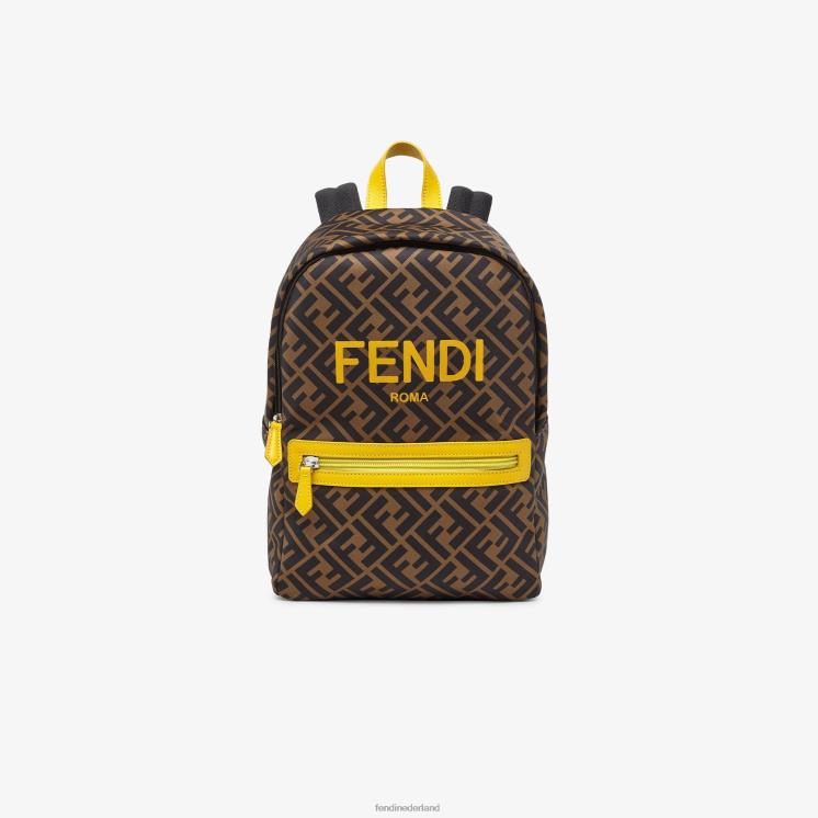 kinderen accessoires Fendi 0J62L2906 ff nylon rugzak met roma-print veelkleurig