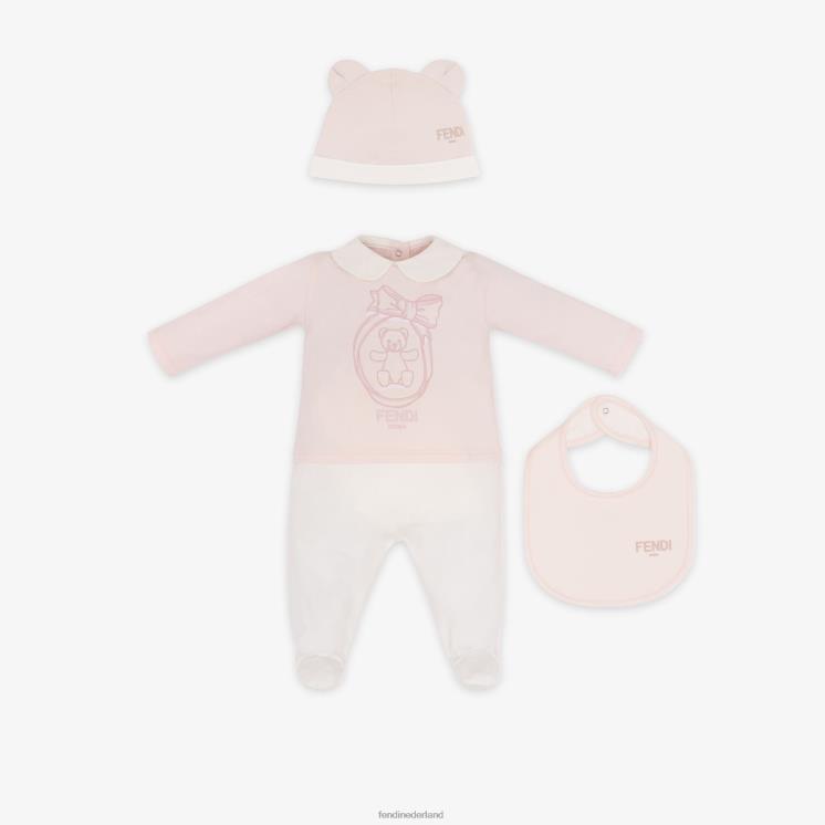 kinderen kleding Fendi 0J62L2764 jersey babyset veelkleurig