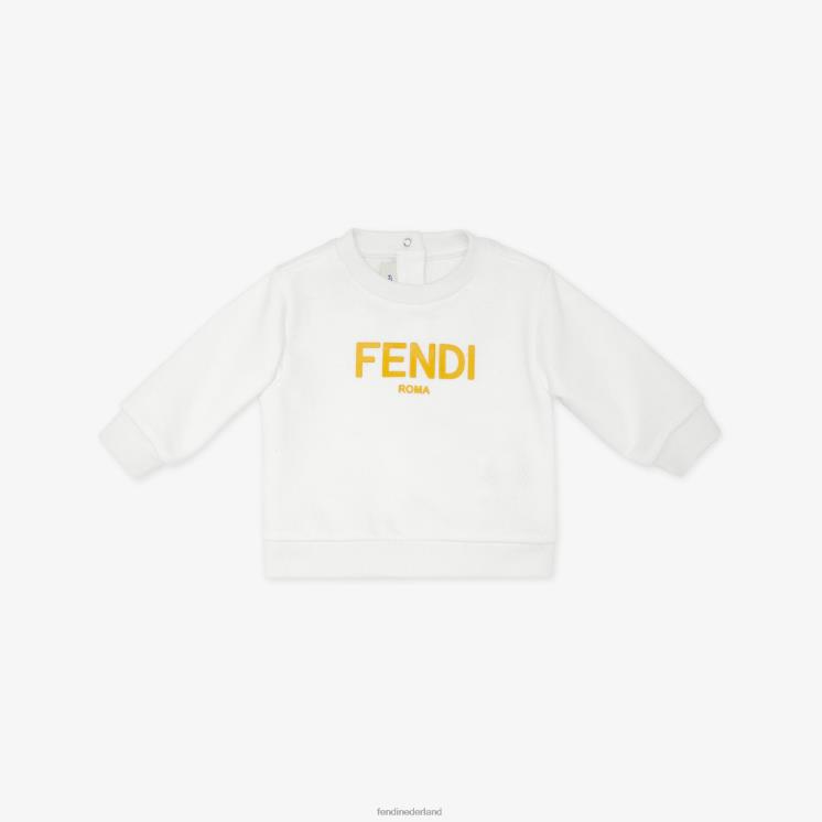 kinderen kleding Fendi 0J62L2812 Roma-sweatshirt wit