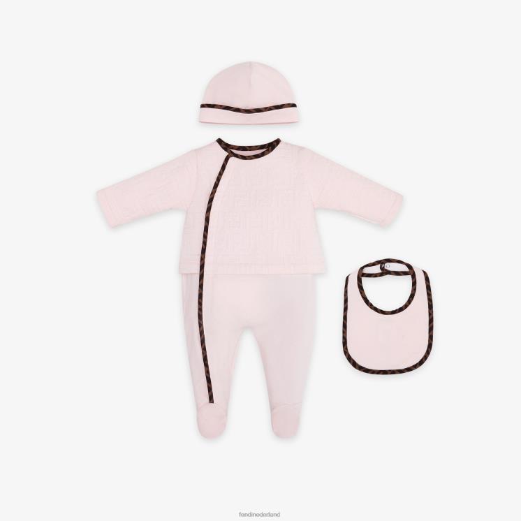 kinderen kleding Fendi 0J62L2835 gewatteerde katoenen babyset mode