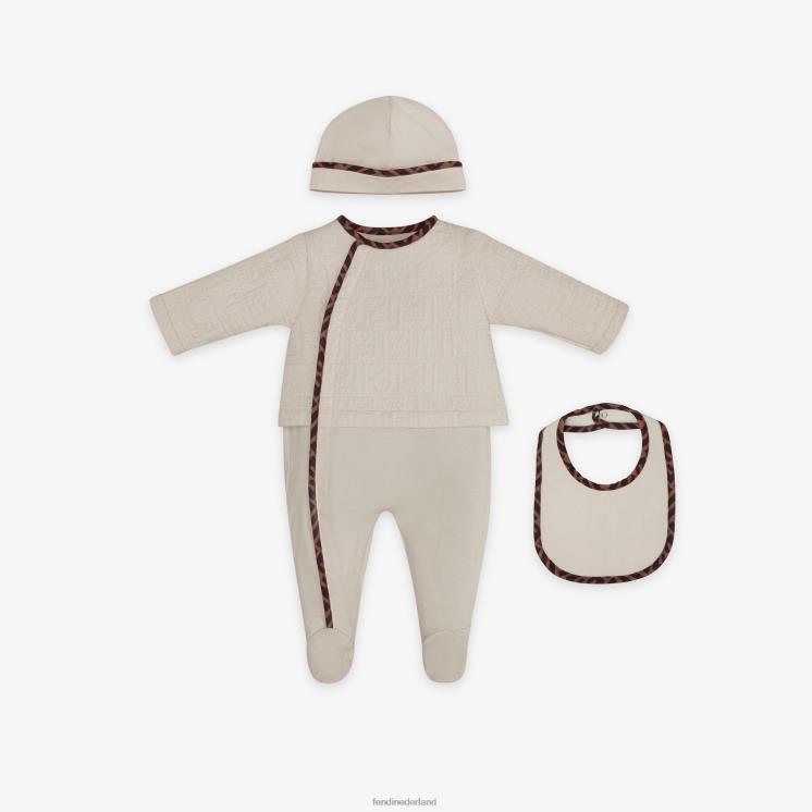 kinderen kleding Fendi 0J62L2836 gewatteerde katoenen babyset mode