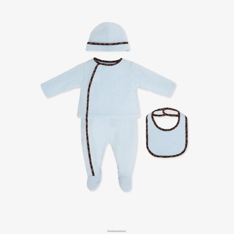 kinderen kleding Fendi 0J62L2837 gewatteerde katoenen babyset mode