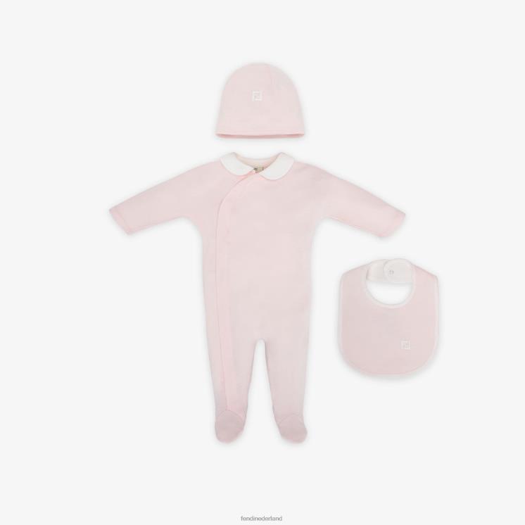 kinderen kleding Fendi 0J62L2838 jersey babyset mode