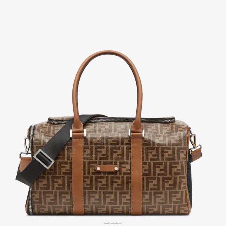 Heren accessoires Fendi 0J62L448 stoffen hondendraagtas bruin