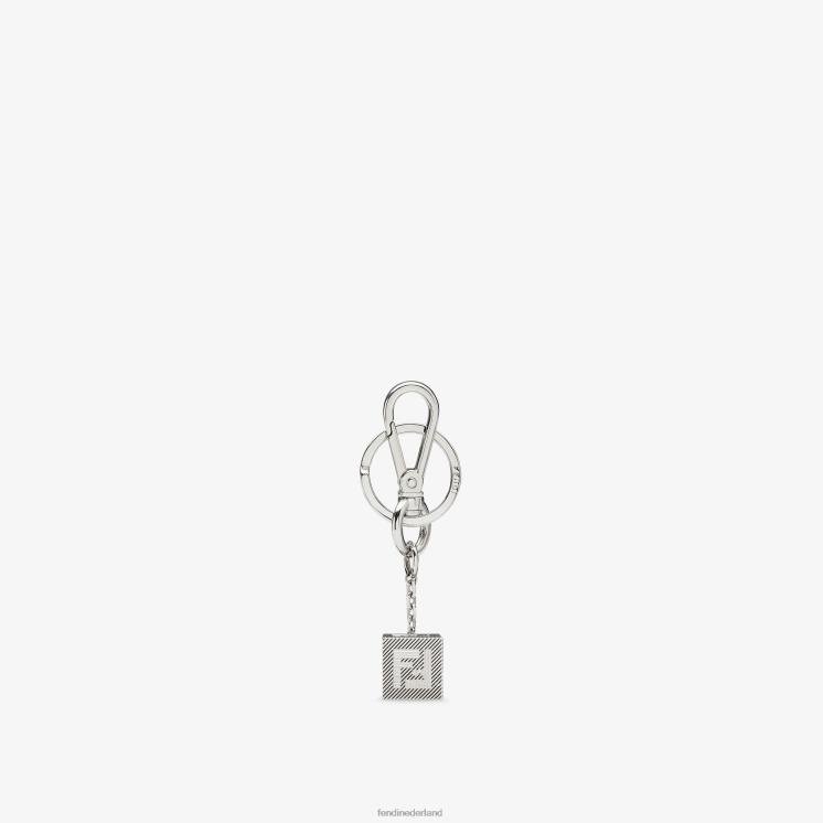 Heren accessoires Fendi 0J62L2343 metalen sleutelhanger zilver