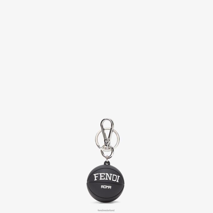 Heren accessoires Fendi 0J62L2384 rubberen charme zwart