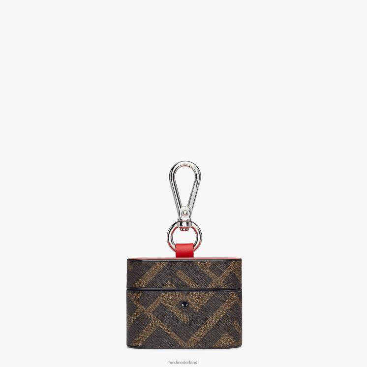 Heren accessoires Fendi 0J62L2519 stoffen hoesje bruin