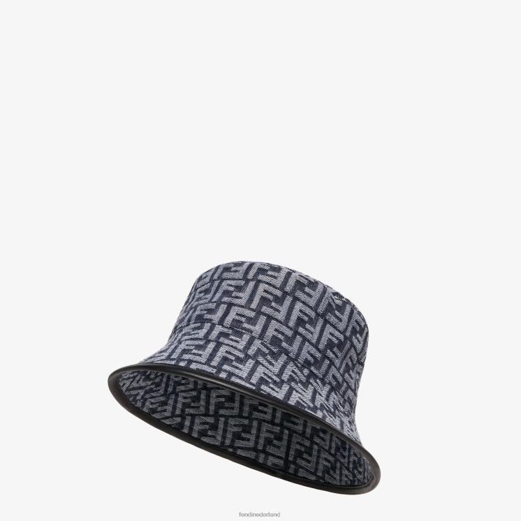 Heren accessoires Fendi 0J62L2404 denim buckethoed blauw