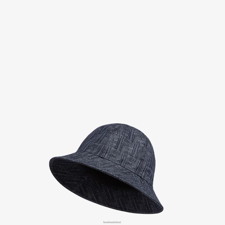 Heren accessoires Fendi 0J62L2546 denim buckethoed blauw