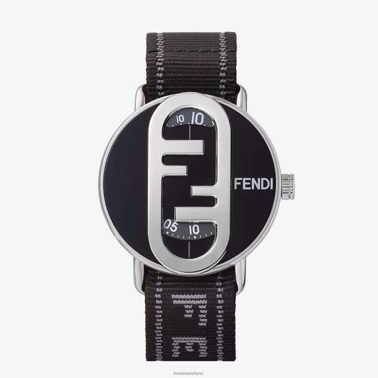 Heren accessoires Fendi 0J62L2346 42 mm - rond horloge met o'lock-logo veelkleurig