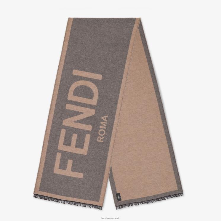 Heren accessoires Fendi 0J62L2452 zijden en wollen sjaal veelkleurig