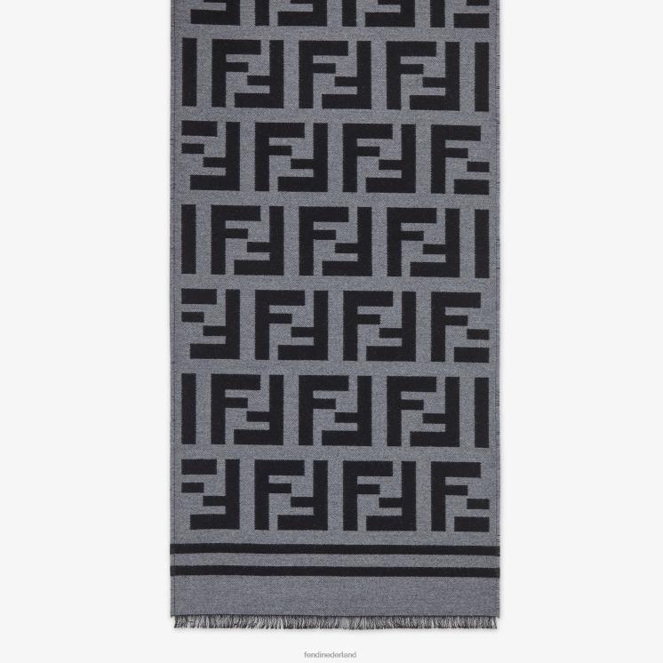 Heren accessoires Fendi 0J62L2530 wollen sjaal zwart