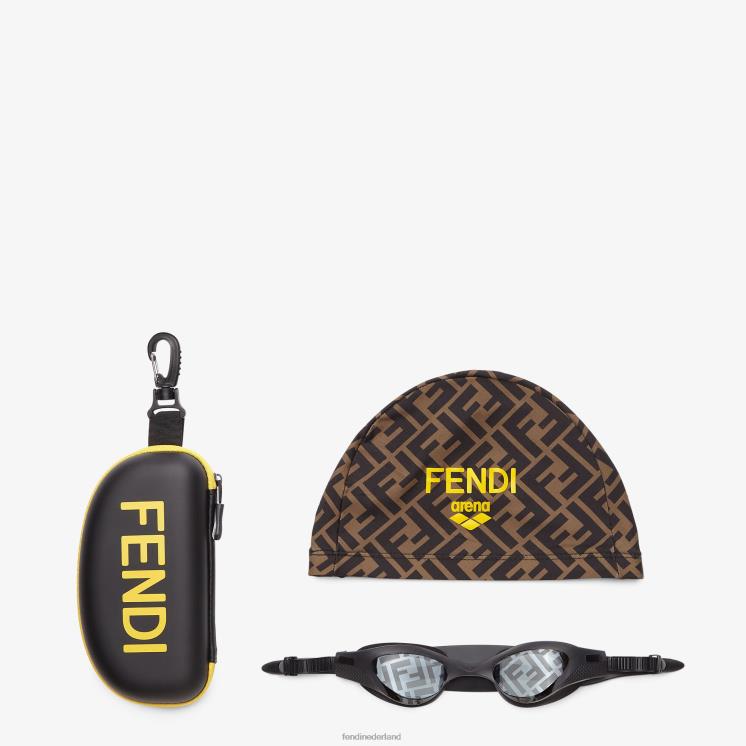 Heren accessoires Fendi 0J62L2504 zwembril voor modeshows mode