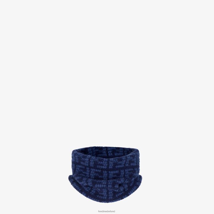 Heren accessoires Fendi 0J62L2463 kasjmier kraag blauw