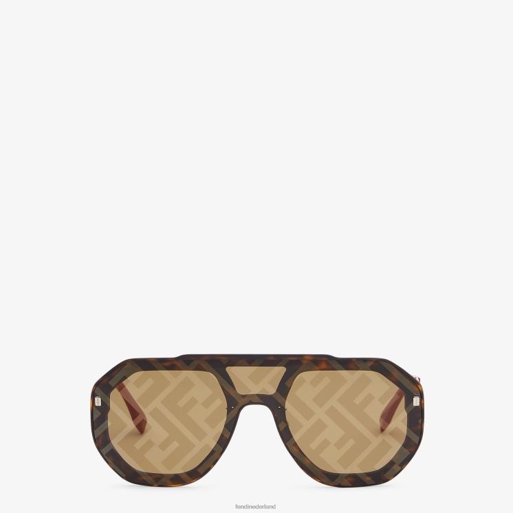 Heren accessoires Fendi 0J62L2358 havana zonnebril zwart