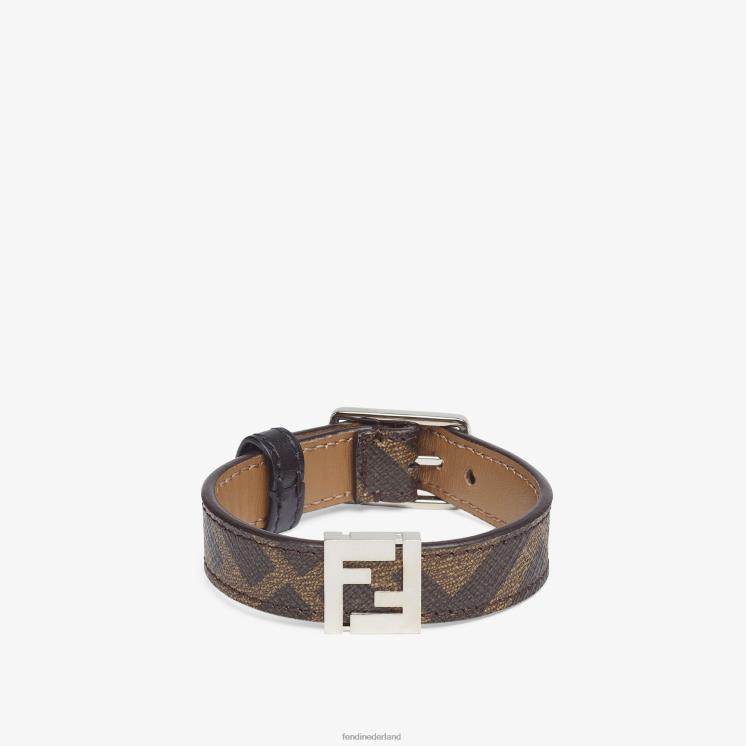 Heren juwelen Fendi 0J62L2698 ff armband bruin