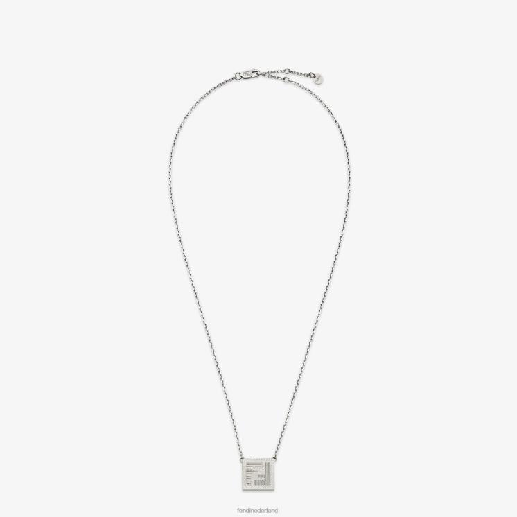 Heren juwelen Fendi 0J62L2689 metalen ketting zilver