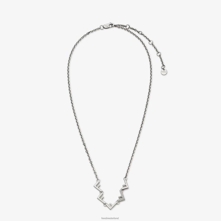 Heren juwelen Fendi 0J62L2736 metalen ketting zilver