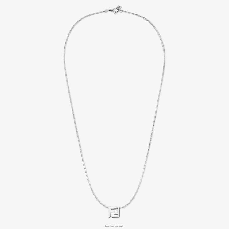 Heren juwelen Fendi 0J62L2743 ff ketting zilver