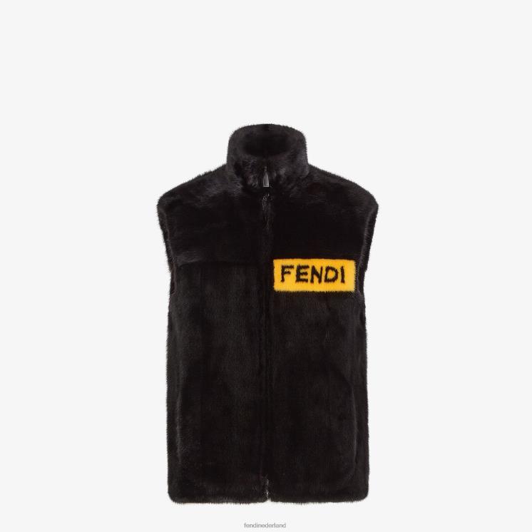 Heren kleding Fendi 0J62L2160 nerts vest zwart