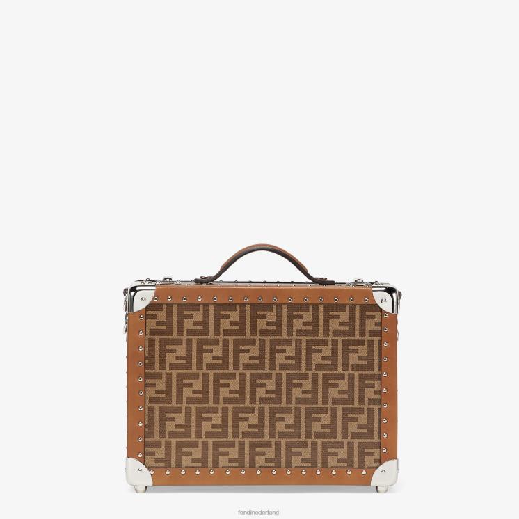 Heren accessoires Fendi 0J62L1895 stoffen koffer bruin