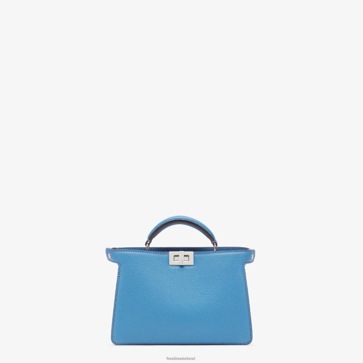 Heren accessoires Fendi 0J62L1795 Kiekeboe iseeu xcross leren tas blauw