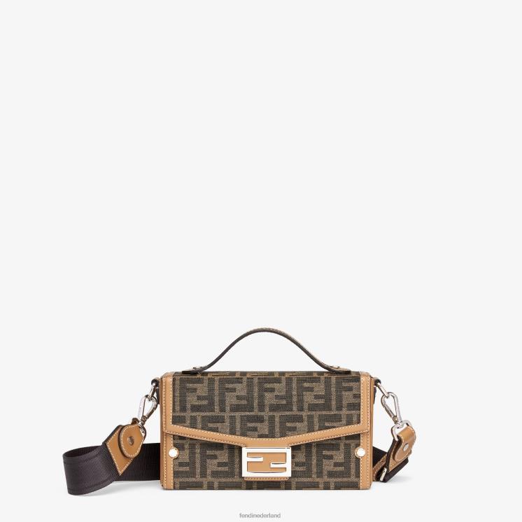 Heren accessoires Fendi 0J62L1805 ff stoffen tas bruin