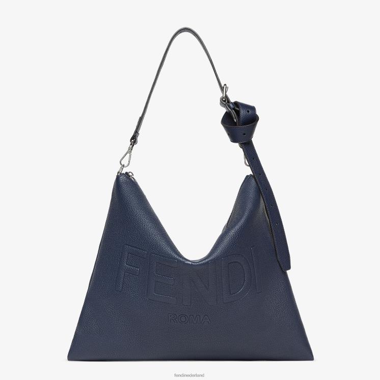 Heren accessoires Fendi 0J62L1827 na leren tas blauw