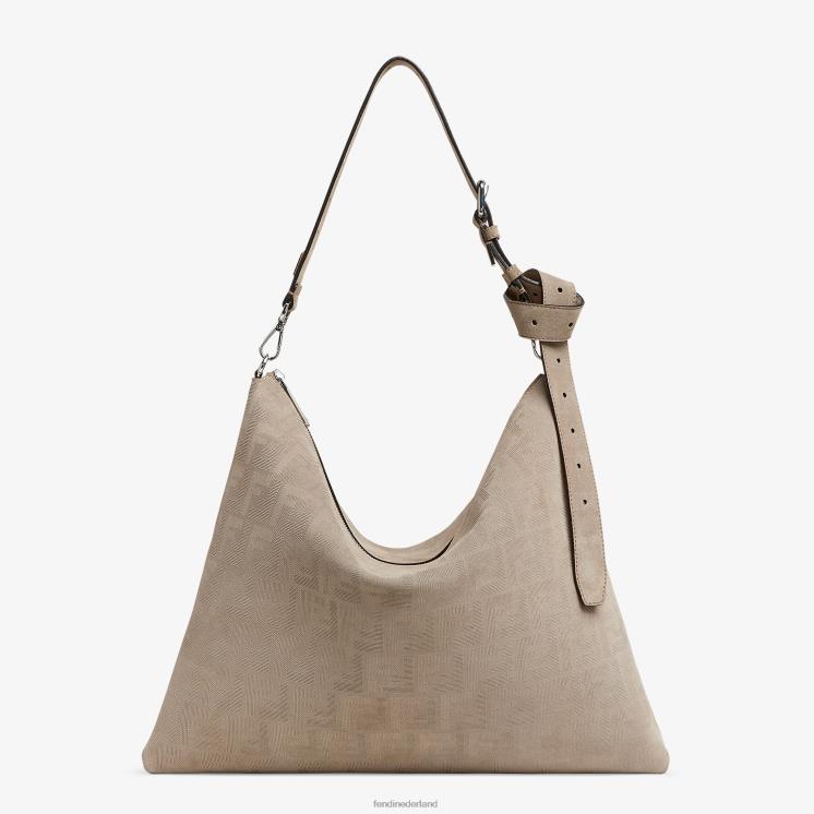 Heren accessoires Fendi 0J62L1829 suède tas beige