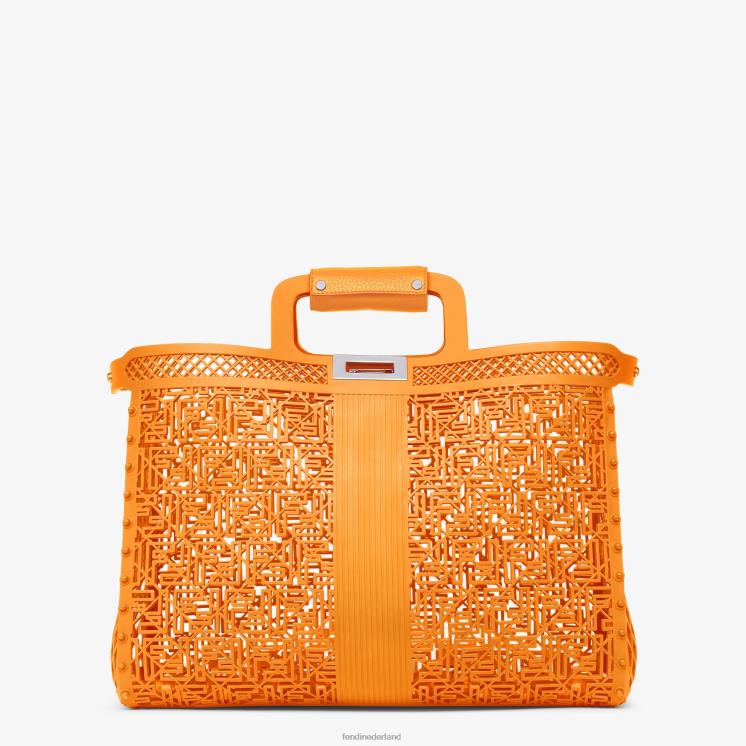 Heren accessoires Fendi 0J62L1866 gerecyclede plastic zak oranje