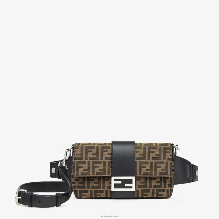 Heren accessoires Fendi 0J62L1883 Zak van jacquard ff-stof bruin