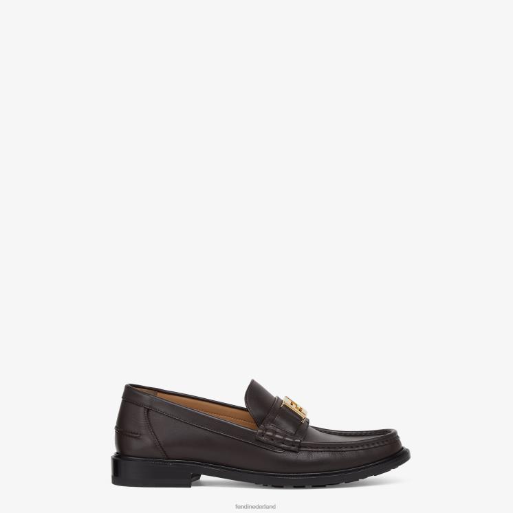 Heren schoenen Fendi 0J62L2247 leren loafers bruin