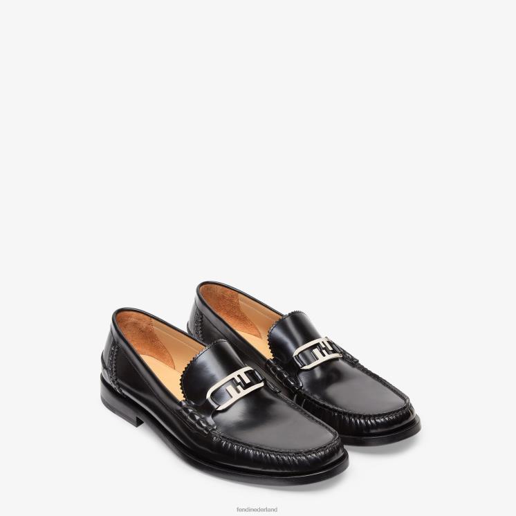 Heren schoenen Fendi 0J62L2289 leren loafers zwart