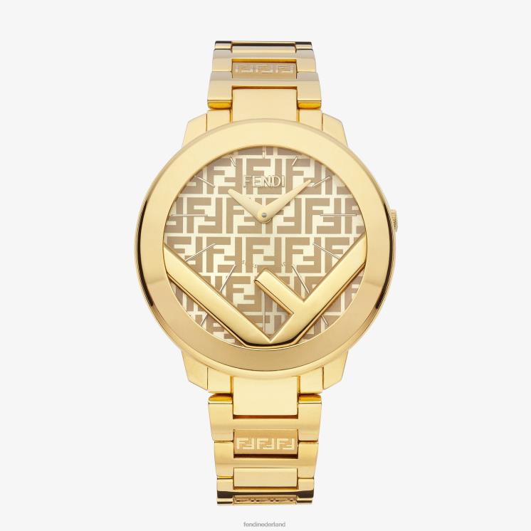 vrouwen accessoires Fendi 0J62L172 36 mm - rond horloge met logo goud