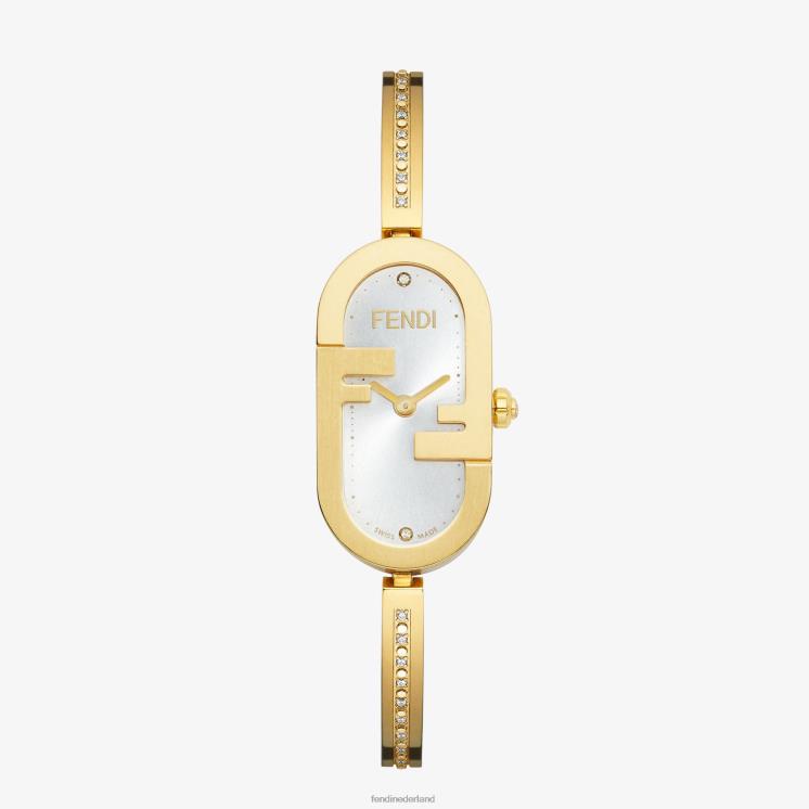 vrouwen accessoires Fendi 0J62L313 14,80 x 28,30 mm - ovaal horloge met o'lock-logo goud