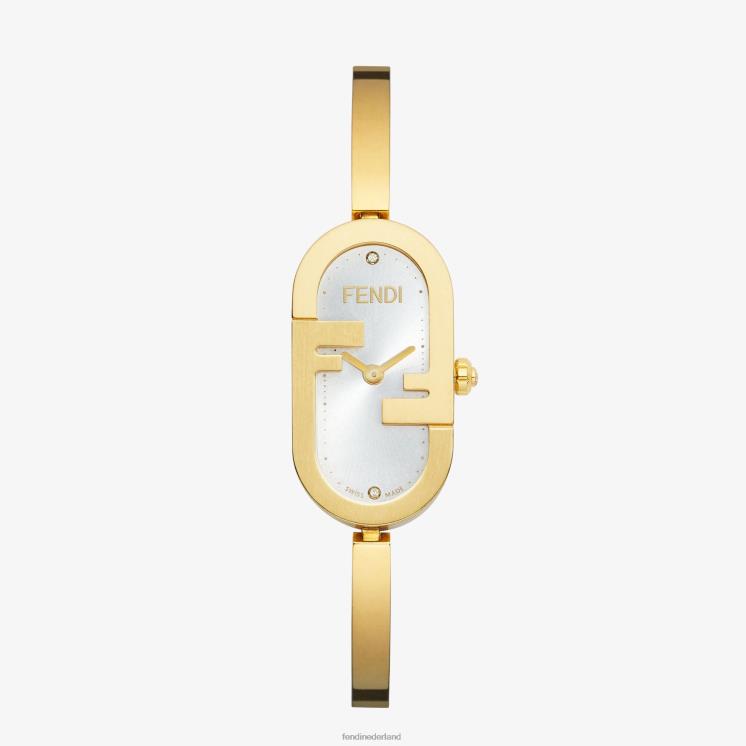 vrouwen accessoires Fendi 0J62L342 14,80 x 28,30 mm - ovaal horloge met ff-logo goud