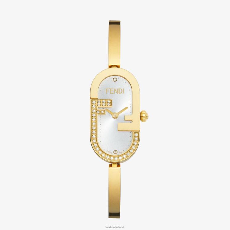 vrouwen accessoires Fendi 0J62L346 14,80 x 28,30 mm - ovaal horloge met ff-logo goud