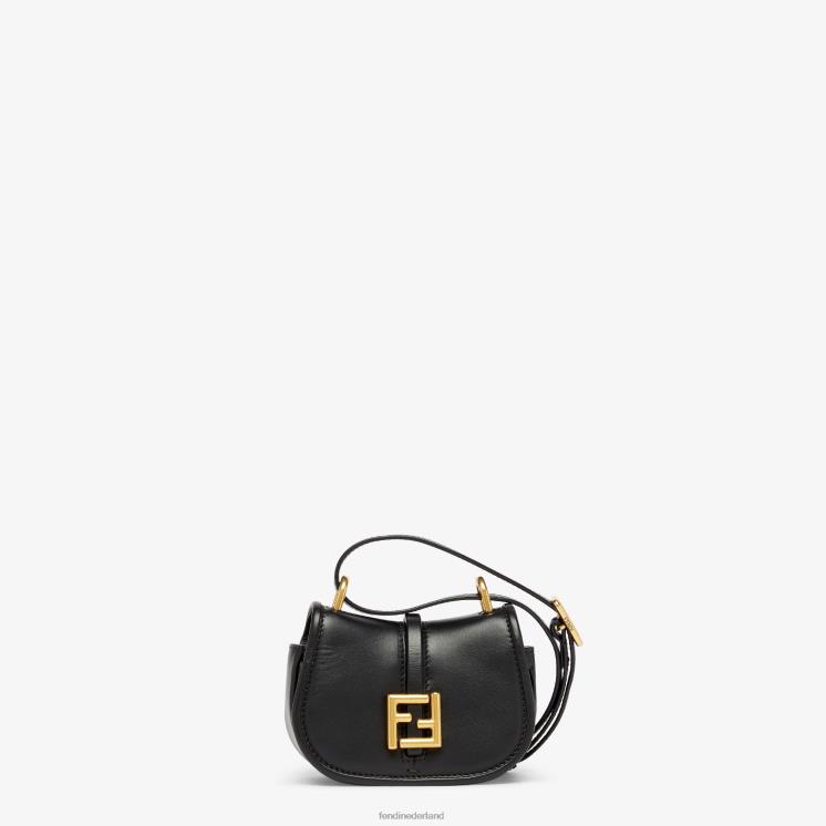 vrouwen accessoires Fendi 0J62L15 kom op nano-leren charme zwart