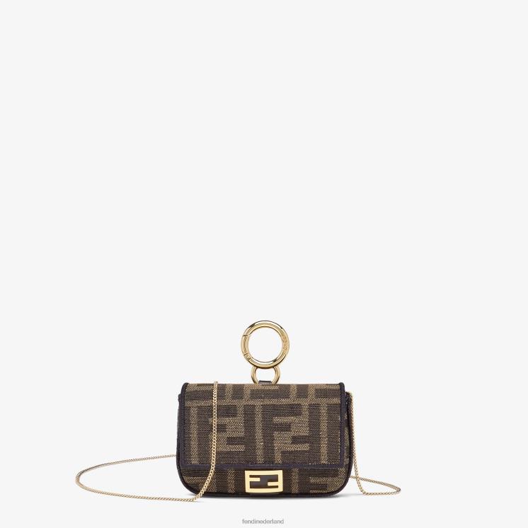 vrouwen accessoires Fendi 0J62L227 stoffen charme bruin