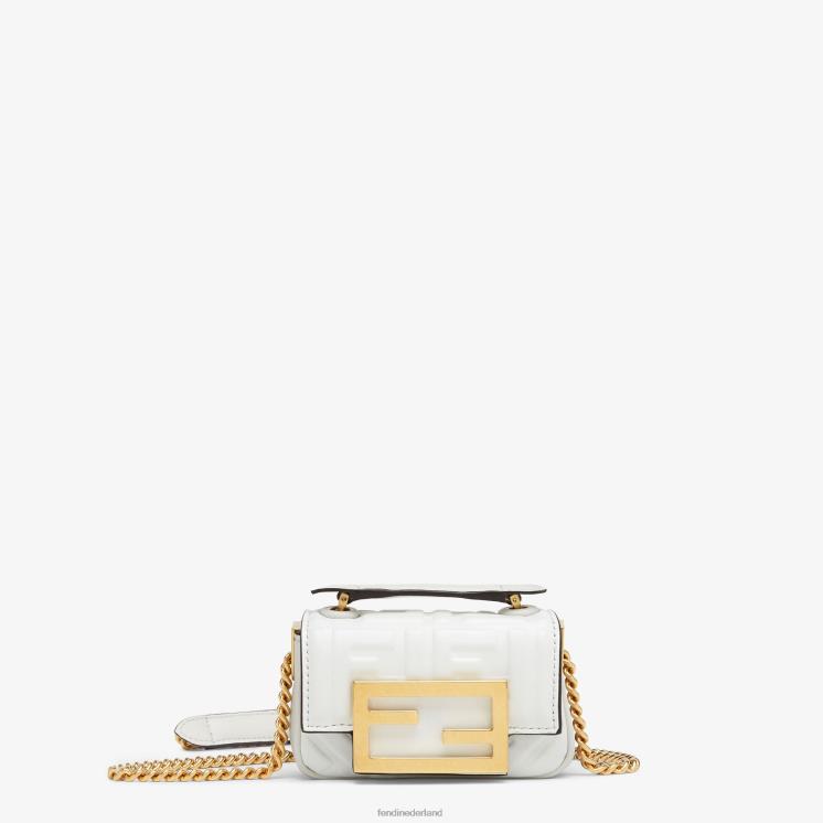 vrouwen accessoires Fendi 0J62L265 mini-tasje van nappaleer wit