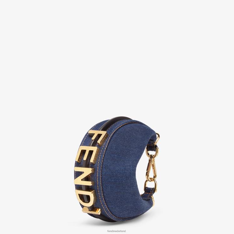 vrouwen accessoires Fendi 0J62L303 denim charme blauw