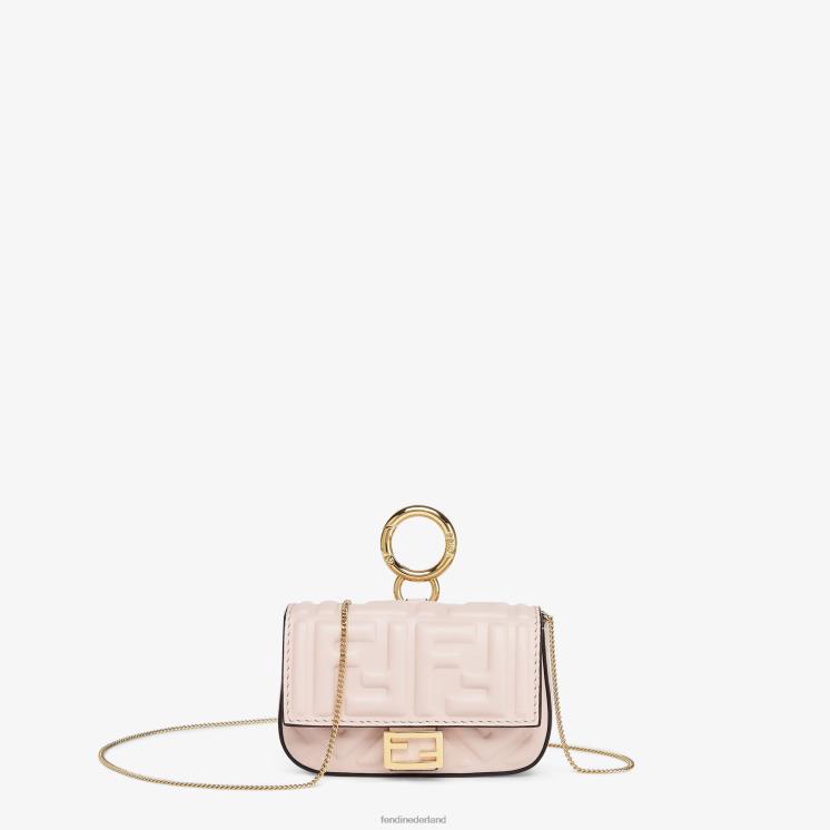 vrouwen accessoires Fendi 0J62L393 charme in nappaleer roze