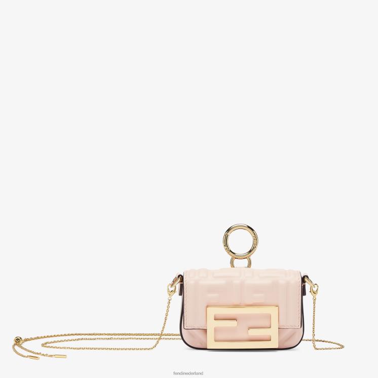 vrouwen accessoires Fendi 0J62L500 charme in nappaleer roze