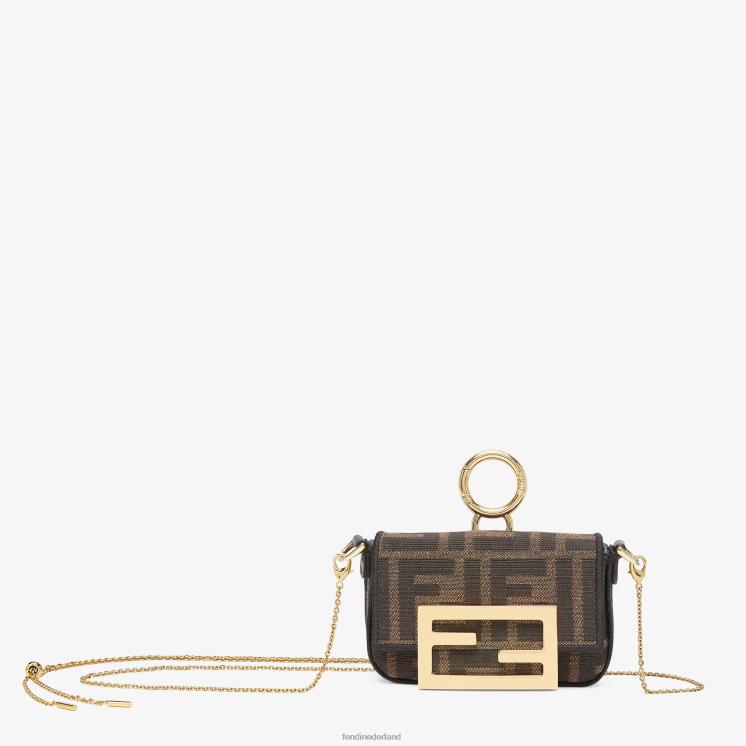 vrouwen accessoires Fendi 0J62L502 stoffen charme bruin