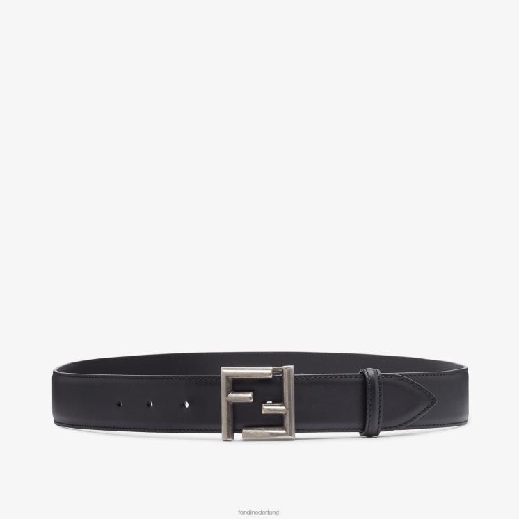 vrouwen accessoires Fendi 0J62L275 ff leren riem zwart