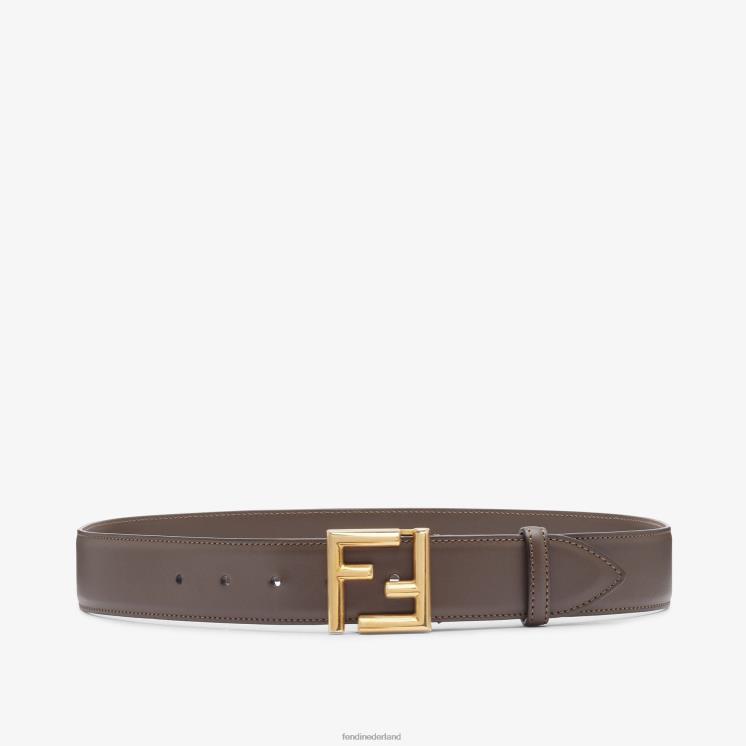 vrouwen accessoires Fendi 0J62L278 ff leren riem bruin