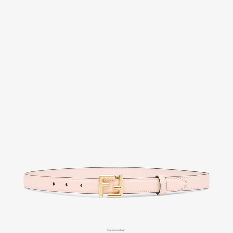 vrouwen accessoires Fendi 0J62L330 ff leren riem roze