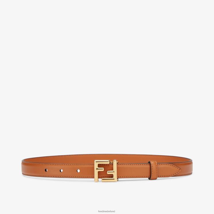 vrouwen accessoires Fendi 0J62L419 natuurlijk leren riem bruin