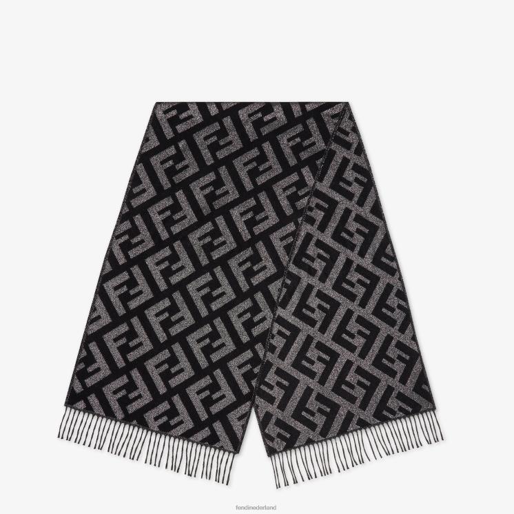 vrouwen accessoires Fendi 0J62L270 kasjmier sjaal zwart