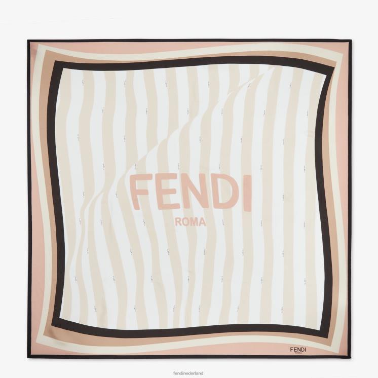 vrouwen accessoires Fendi 0J62L290 zijden sjaal veelkleurig